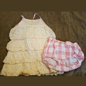 Burberry girls dress bloomers 18m